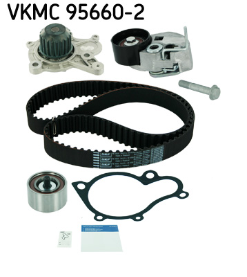 SKF VKMC 95660-2 Pompa acqua + Kit cinghie dentate